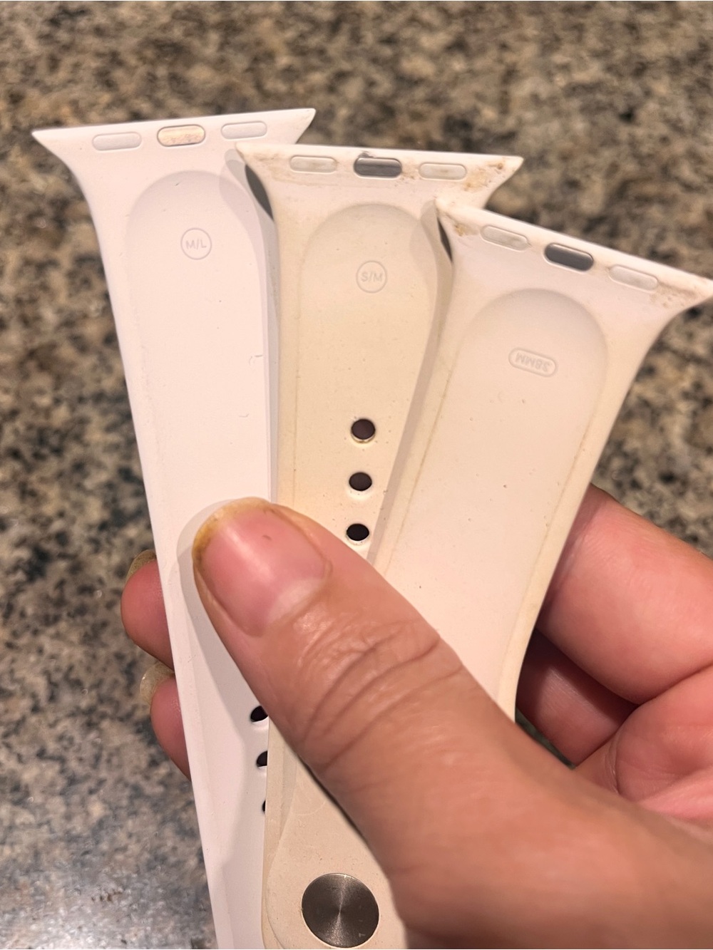 Apple Watch Silicone Sport Bands in White - Picture 3 of 3